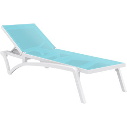 Шезлонг Siesta Pacific White Turqouise