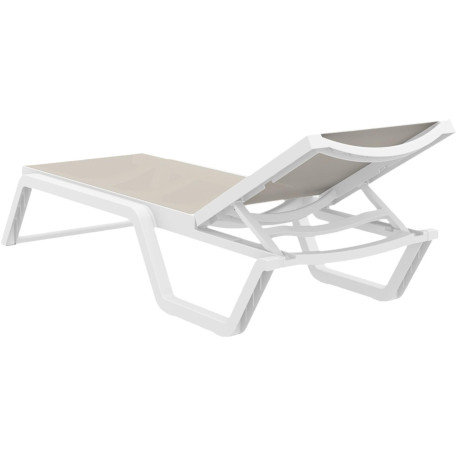 Шезлонг Siesta Rio White Taupe3