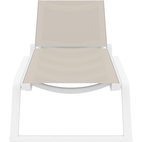 Шезлонг Siesta Rio White Taupe2