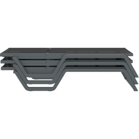 Шезлонг Siesta Rio Dark Grey Black5