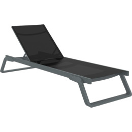 Шезлонг Siesta Tropic Dark Grey Black