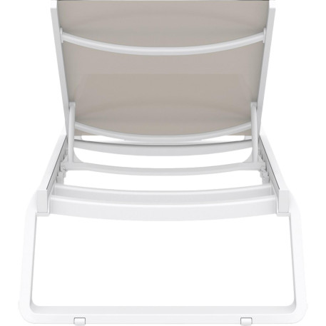 Шезлонг Siesta Tropic White Taupe2