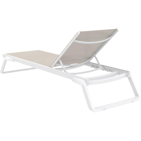 Шезлонг Siesta Tropic White Taupe3