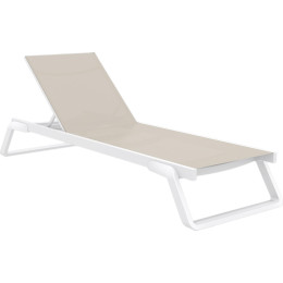 Шезлонг Siesta Tropic White Taupe