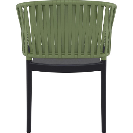 Стілець Siesta Portofino Armchair Black Olive Green4