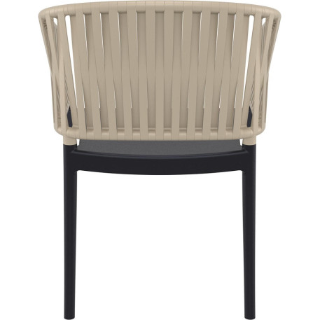 Стілець Siesta Portofino Armchair Black Taupe4