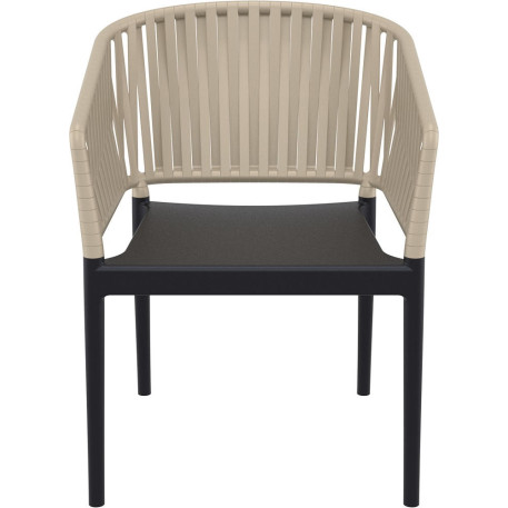 Стілець Siesta Portofino Armchair Black Taupe2