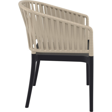 Стілець Siesta Portofino Armchair Black Taupe1