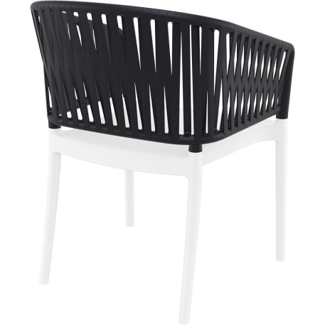 Стілець Siesta Portofino Armchair White Black3