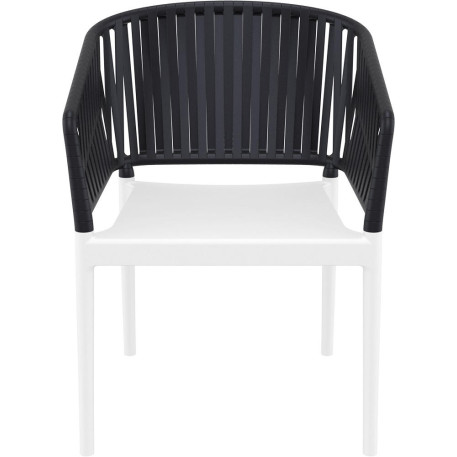 Стілець Siesta Portofino Armchair White Black2