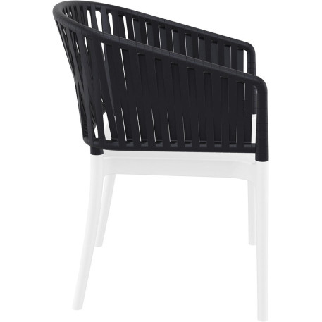 Стілець Siesta Portofino Armchair White Black1