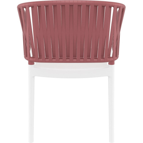 Стілець Siesta Portofino Armchair White Marsala4