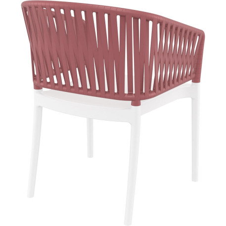 Стілець Siesta Portofino Armchair White Marsala3