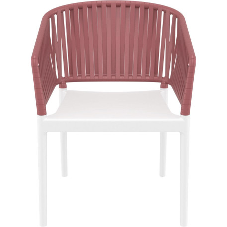 Стілець Siesta Portofino Armchair White Marsala2