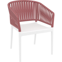 Стілець Siesta Portofino Armchair White Marsala