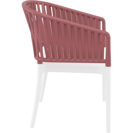 Стілець Siesta Portofino Armchair White Marsala1