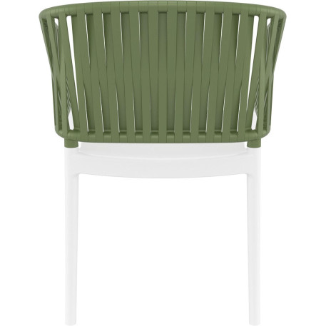 Стілець Siesta Portofino Armchair White Olive Green4