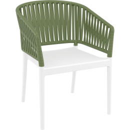 Стілець Siesta Portofino Armchair White Olive Green