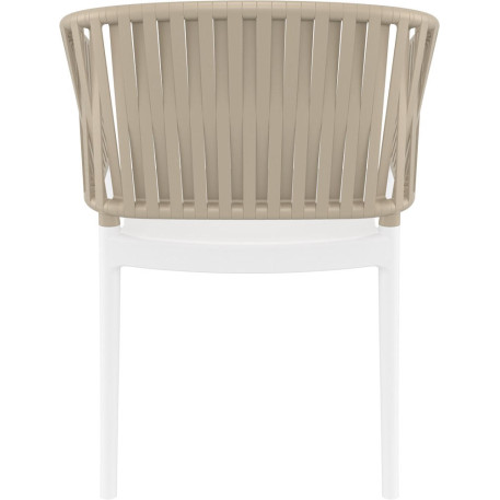 Стілець Siesta Portofino Armchair White Taupe4