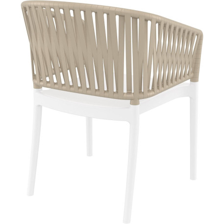 Стілець Siesta Portofino Armchair White Taupe3