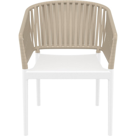 Стілець Siesta Portofino Armchair White Taupe2