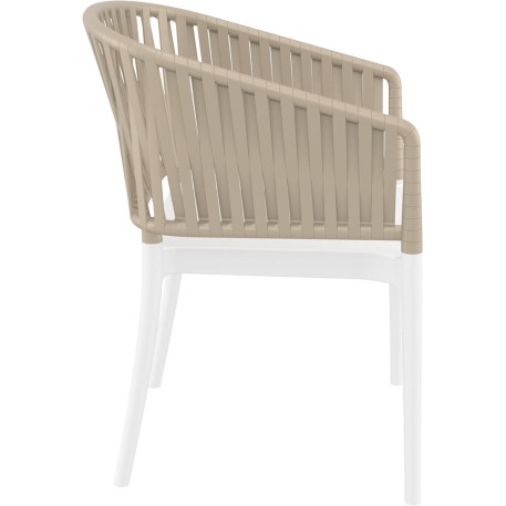 Стілець Siesta Portofino Armchair White Taupe1