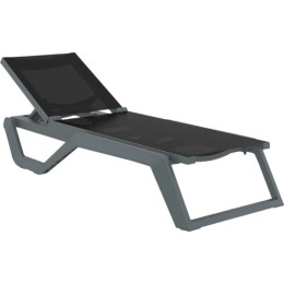 Шезлонг Siesta Rio Pro Dark Grey Black