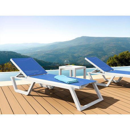 Шезлонг Siesta Rio White Taupe7