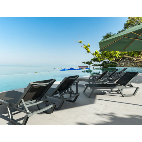 Шезлонг Siesta Rio White Taupe9