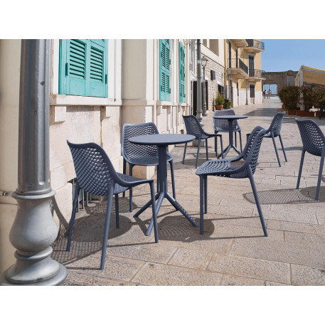 Стіл круглий Siesta Sky Folding Table 60 Dark Grey10