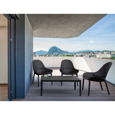 Стілець Siesta Sky Lounge Black7