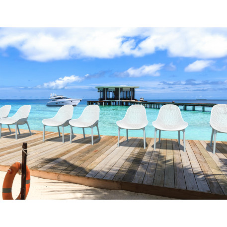 Стілець Siesta Sky Lounge White10