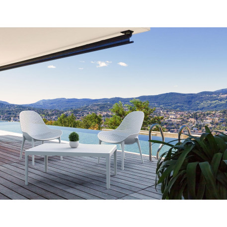 Стіл кавовий Siesta Sky Lounge Table White5