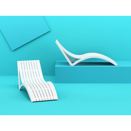 Шезлонг Siesta Slim White7