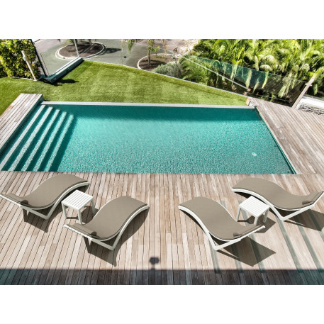 Шезлонг Siesta Slim White10