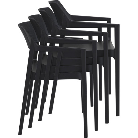 Стілець Siesta Tulum Armchair Black7